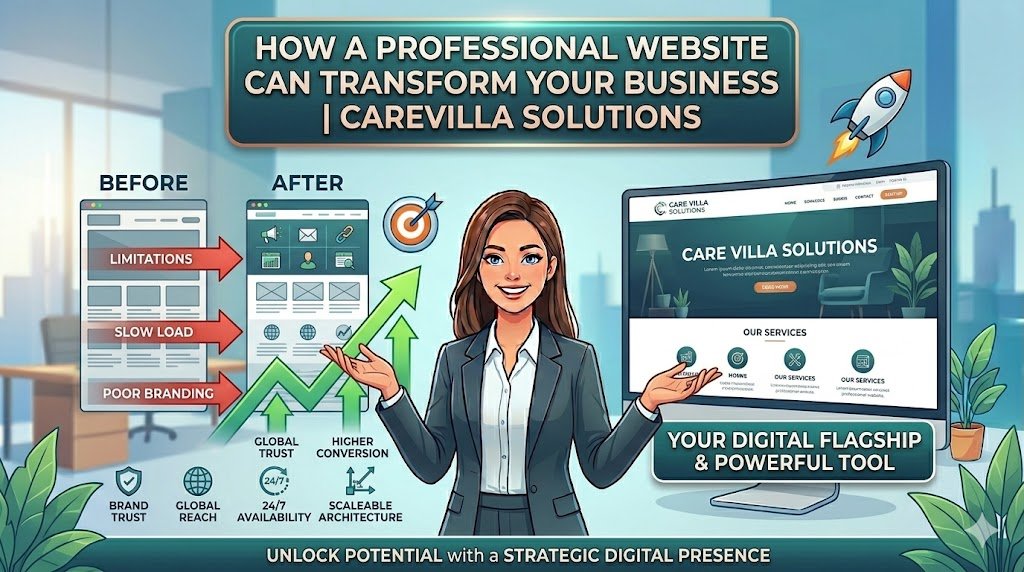 How a Professional Website Can Transform Your Business | Carevilla Solutions