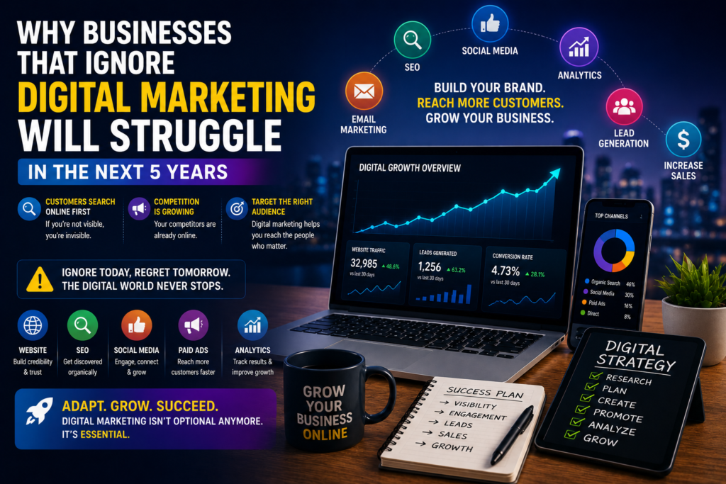 Why Businesses That Ignore Digital Marketing Will Struggle in the Next 5 Years