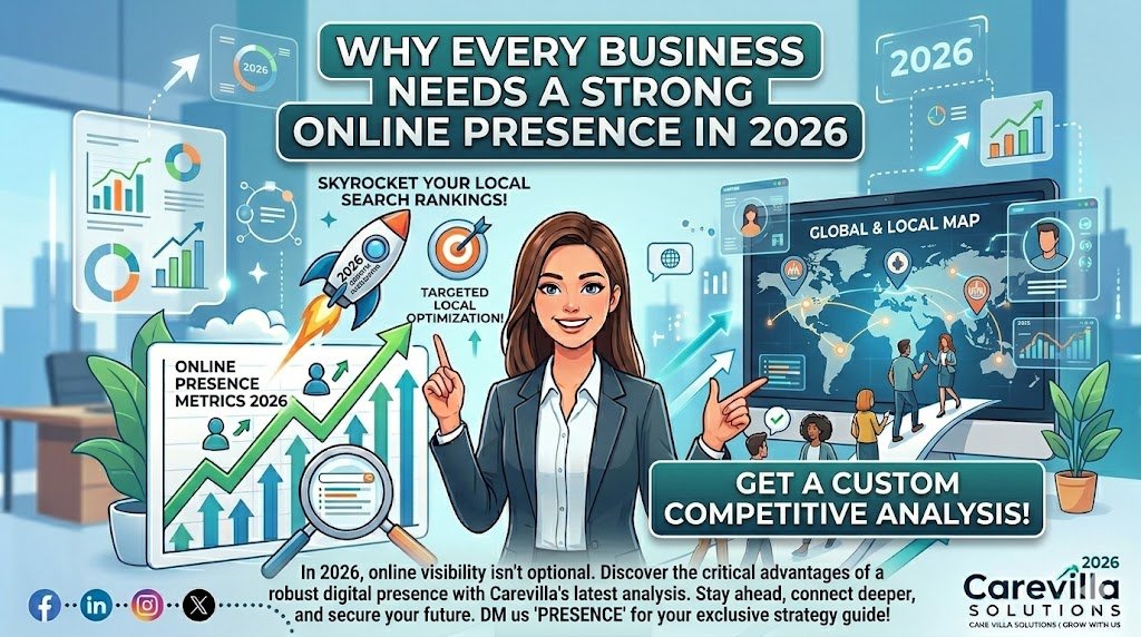 Why Every Business Needs a Strong Online Presence in 2026 | Carevilla Solutions